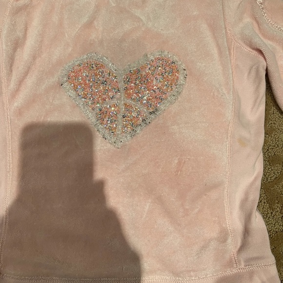Twisted Heart pink hoodie with embellished heart - Picture 3 of 6